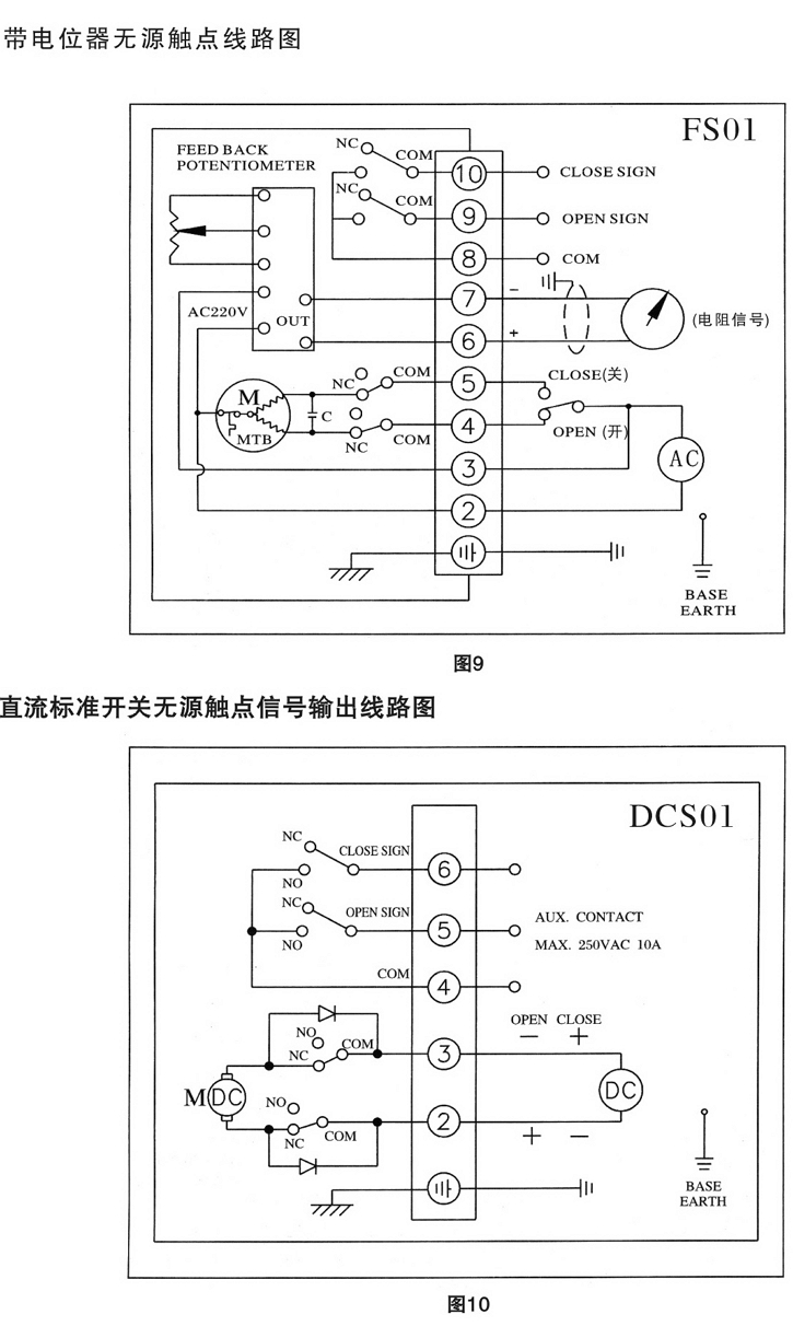 CHV電動執(zhí)行器接線圖